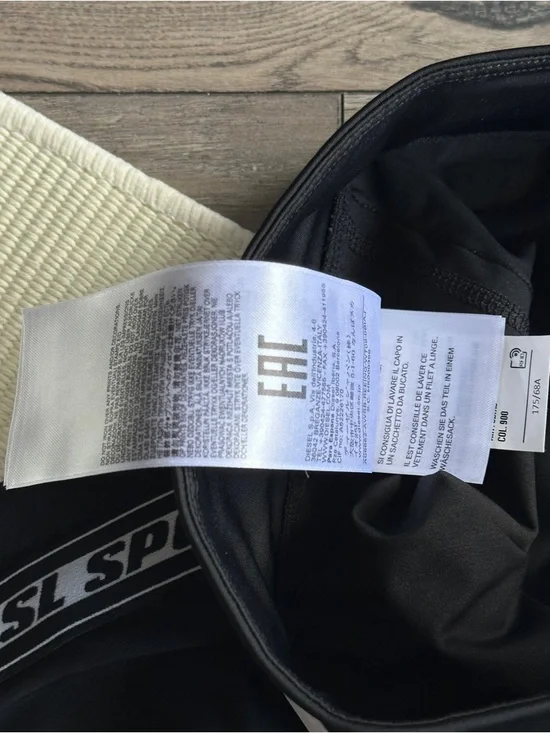 DIESEL Sport 55DSL Black Leggings - Picture 7 of 11